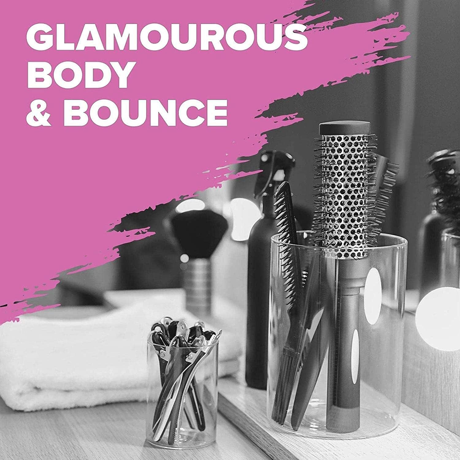 6 Pack of Toni & Guy Sky High Volume Shampoo for Instant Volume and Glamourous Bounce with Static Control, 250Ml with Oil-Absorbing Formula to Boost Volume