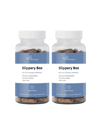 Miriyalyad Slippery Box - for Natural Moisture Support, Feminine Care for Health | Feminine Care for Women, 60 Fast-Acting Capsules